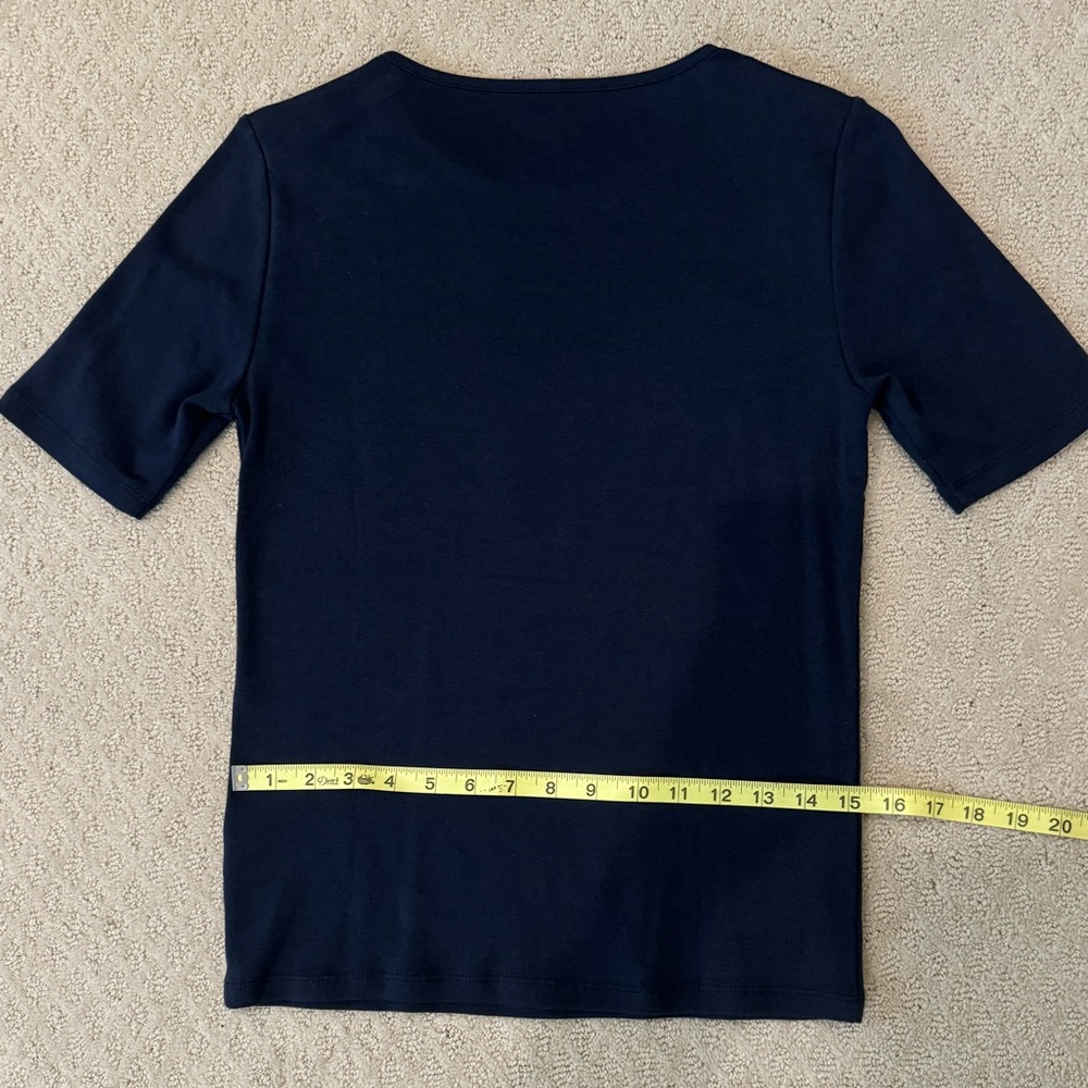 Jcrew Top Navy Size Small - Picture 3 of 3